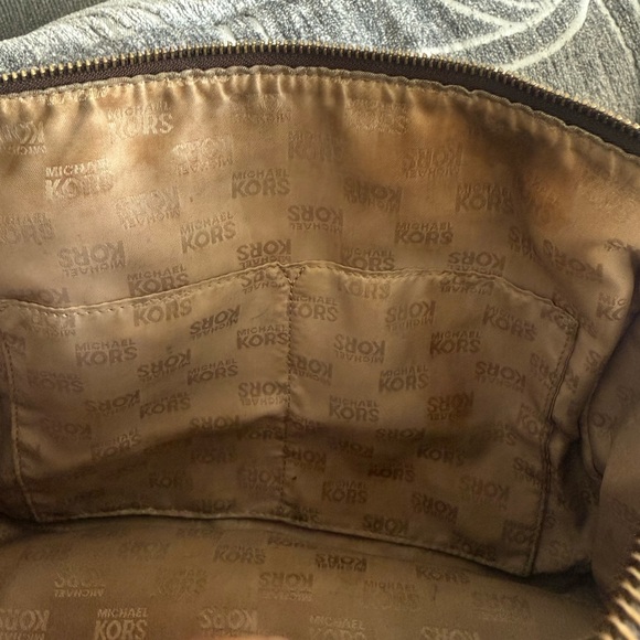 Michael Kors Monogram Satchel Women Handbag - Picture 4 of 14